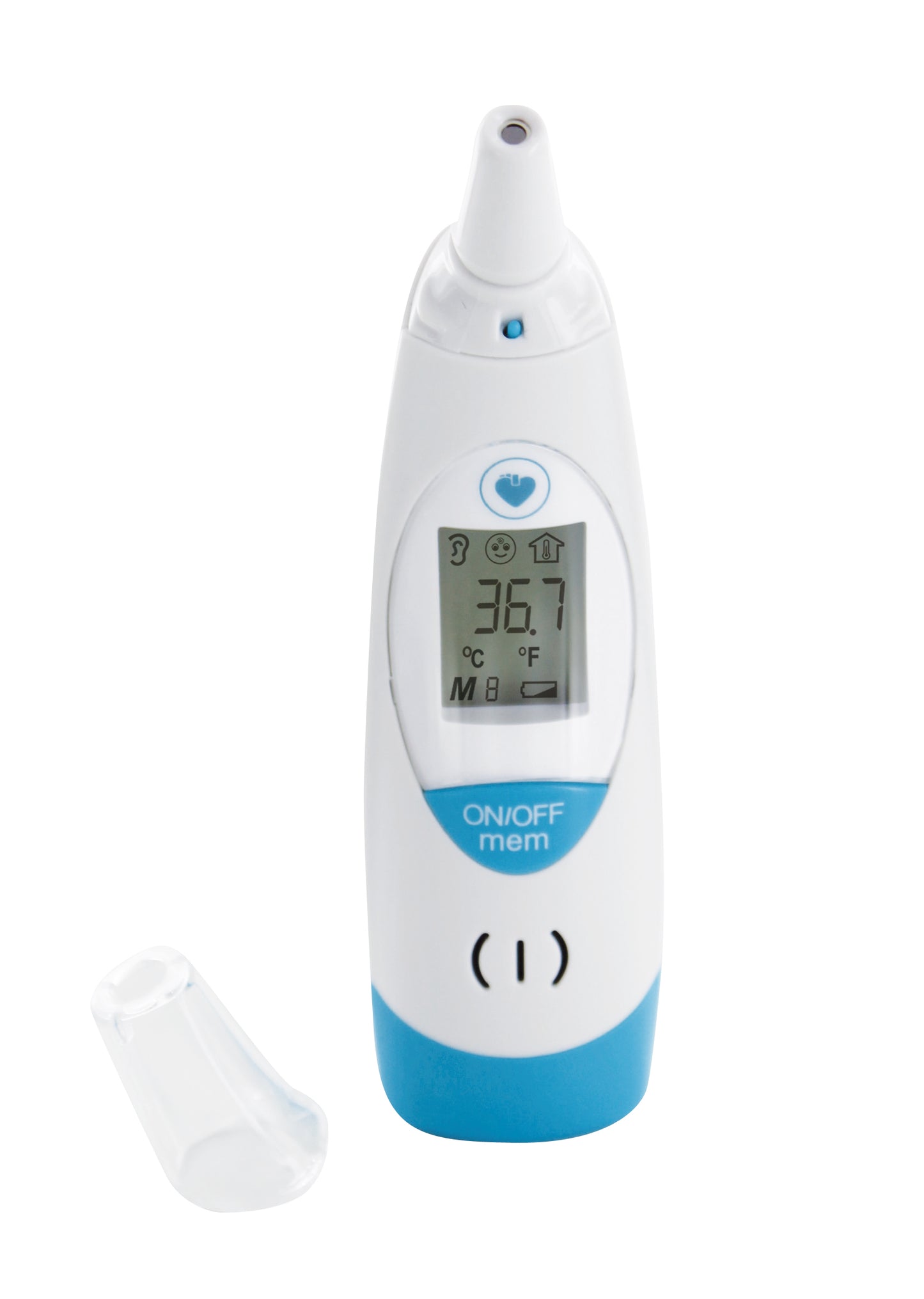 Thermomètre frontal et auriculaire Spengler TEMPO DUO bleu