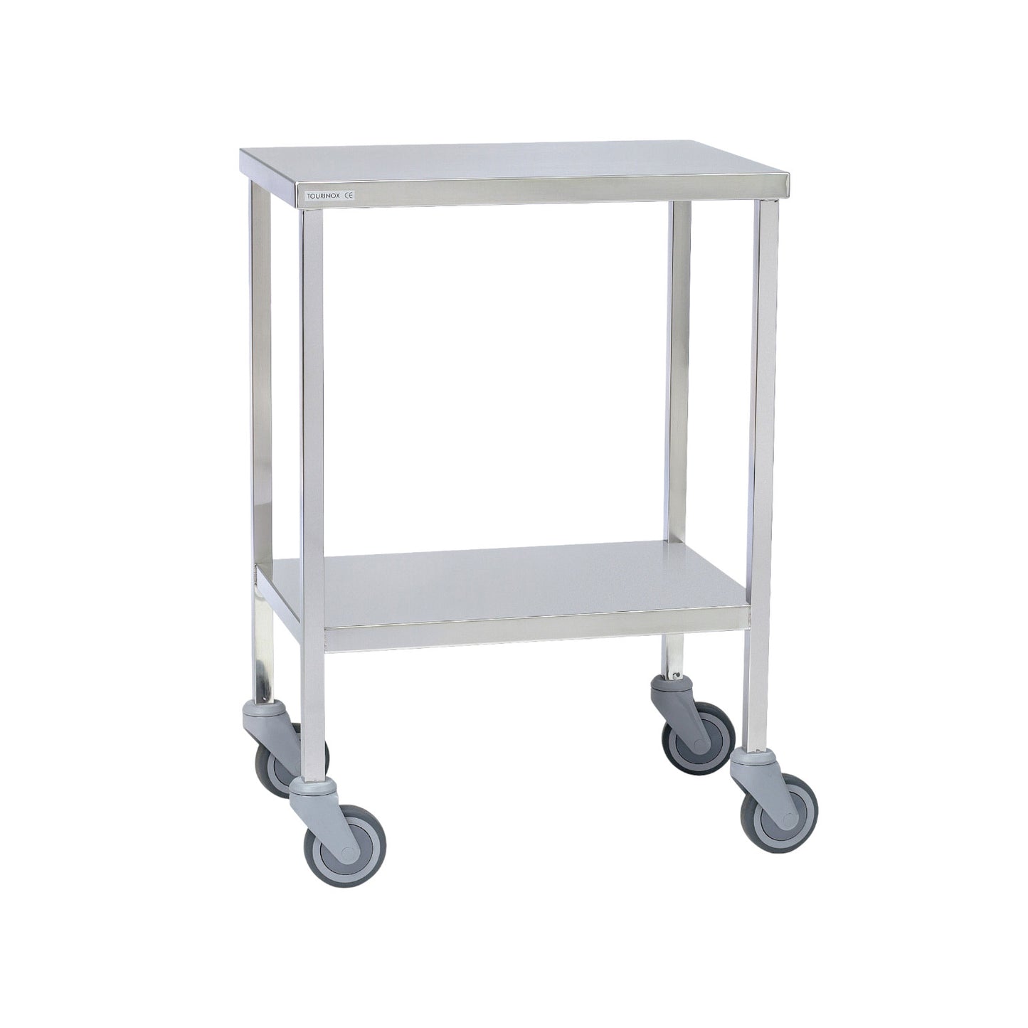 Tables à instruments inox - 2 plateaux