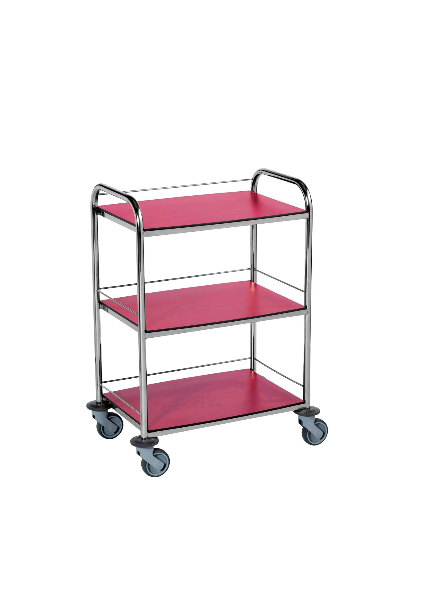 Guéridons inox couleur 3 plateaux