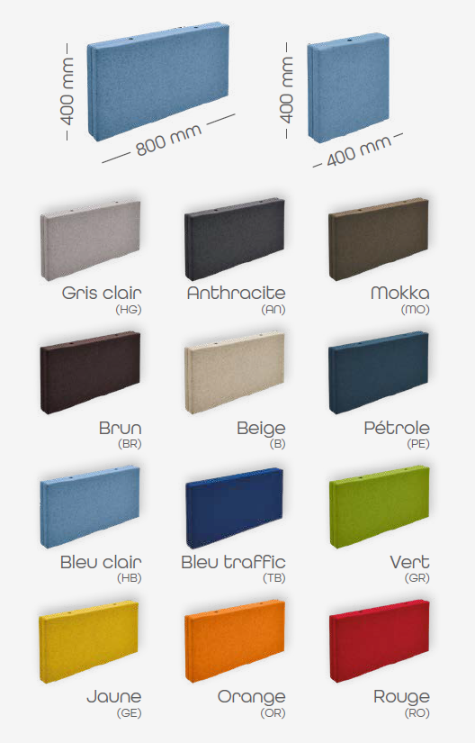 Cubes acoustiques - cloison DIVI put.on