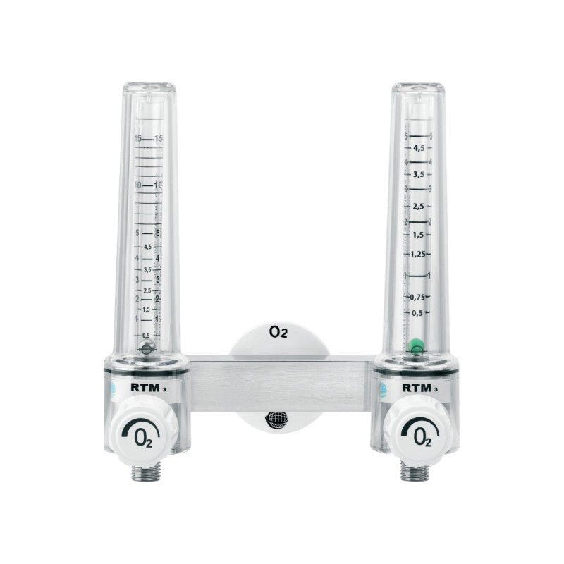 Débitmètre à bille O2 embout direct - DOUBLE