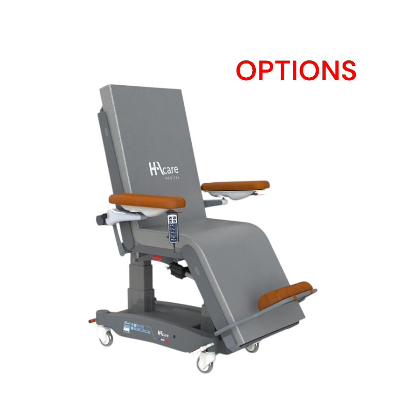 Options pour fauteuil de soins dédié aux hôpitaux et aux cliniques