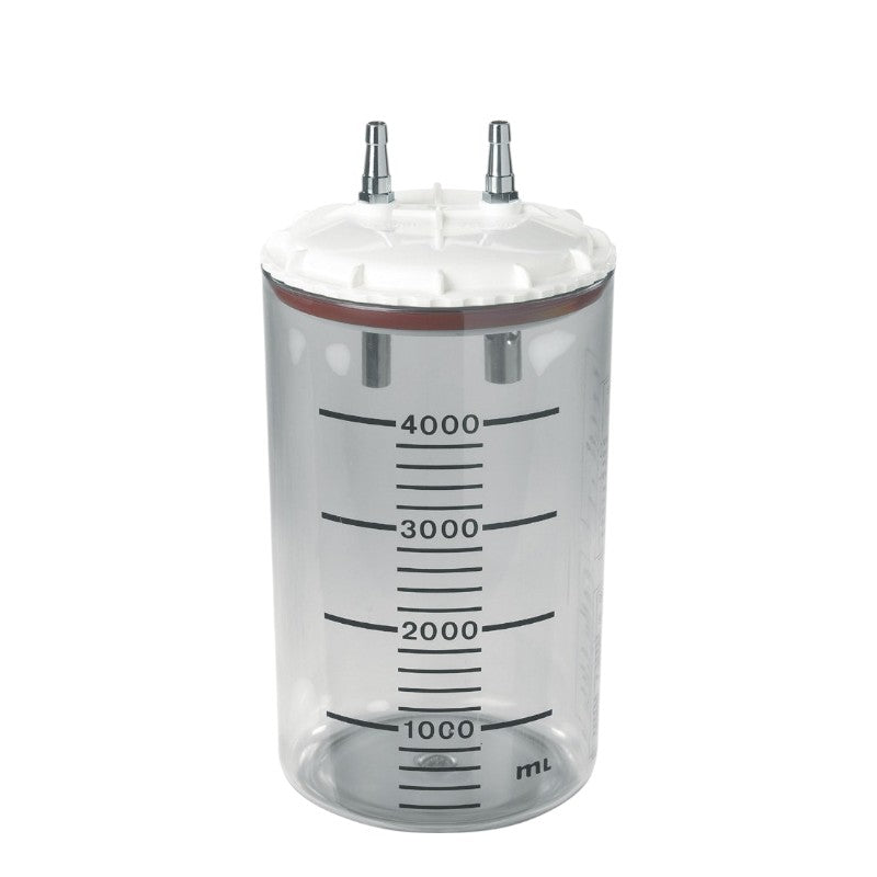 Bocal de recueil 4 L avec couvercle plastique à pression
