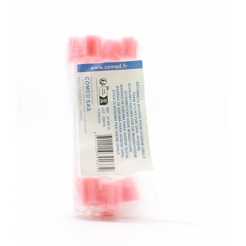 Bâtonnets en mousse pour hygiène buccale