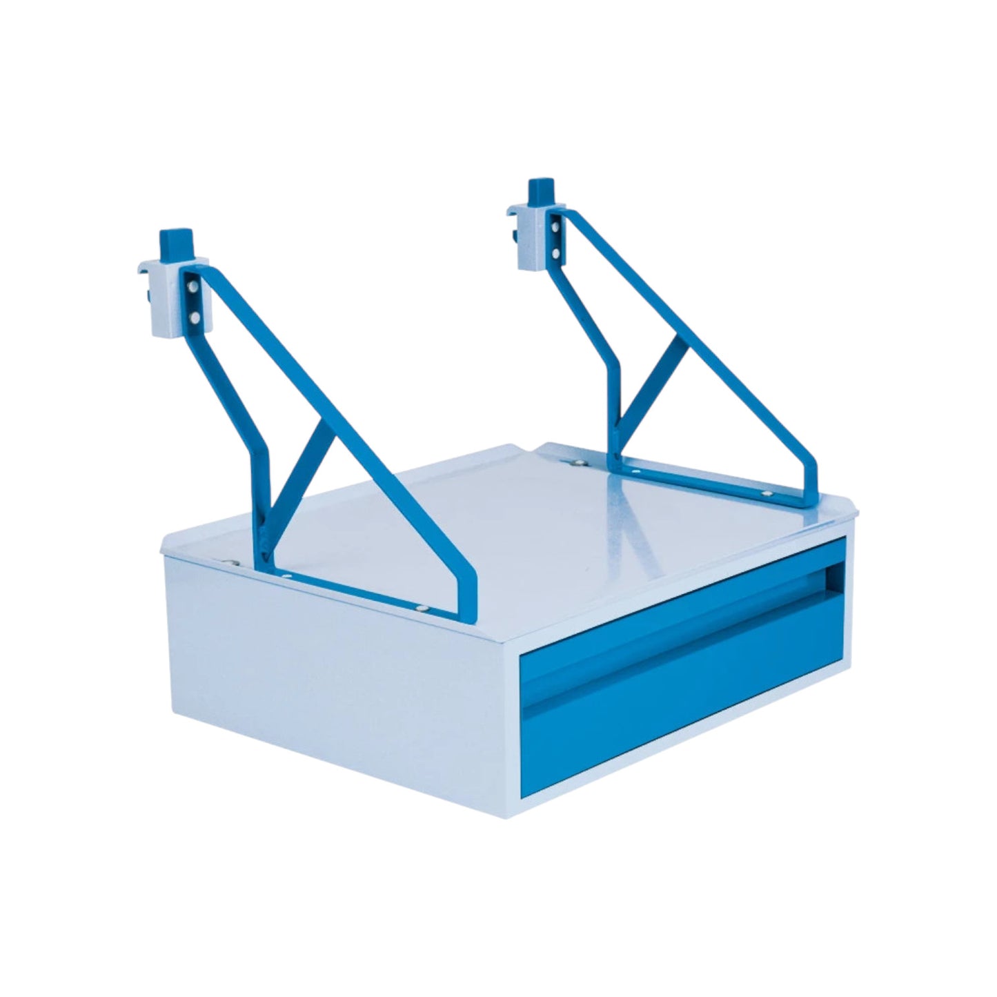 console à tiroirs avec attaches universelles à un rail, pour les chambres d'hôpital, de CHU et de cliniques