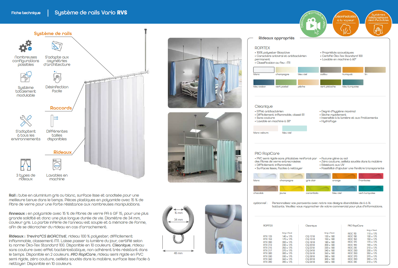 Systeme de rails Vario RVS