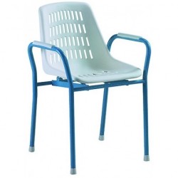 Chaise de douche avec accoudoirs