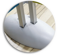 pied stabilisateur pour paravent medical