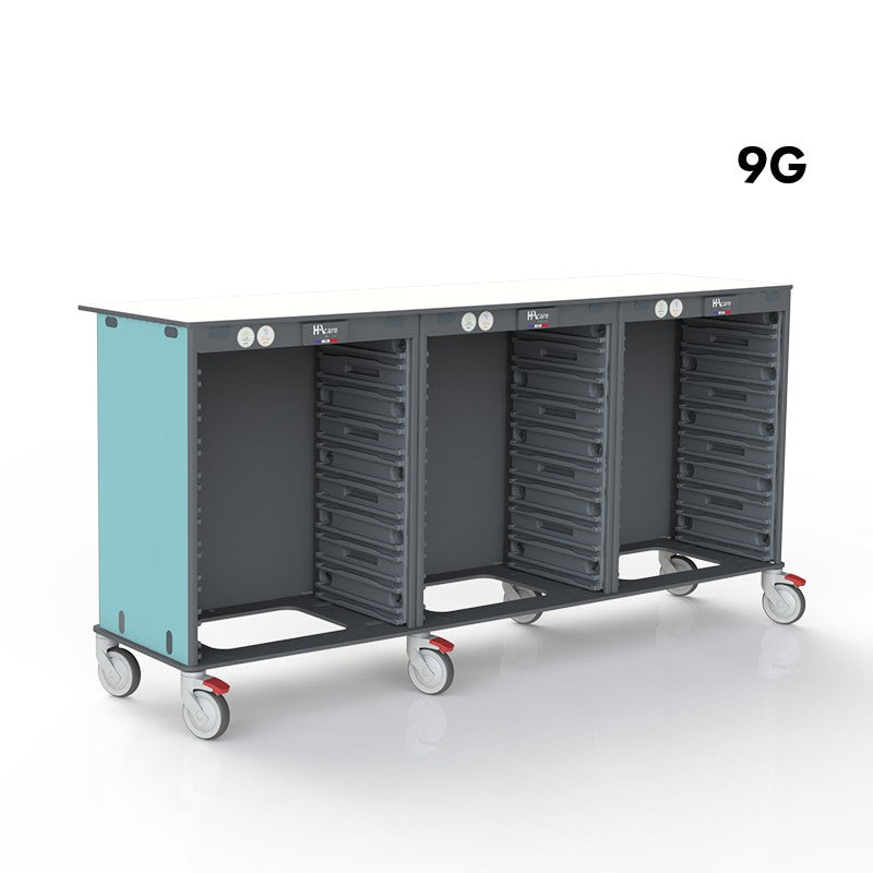 plan de travail mobile, chariot médical