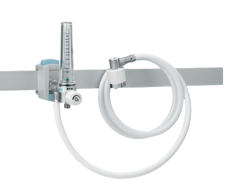 Débitmètre O2 avec montage au rail