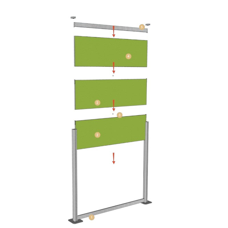 Rails de renforcement en aluminium - DIVI Cube