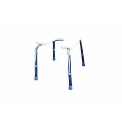 Tabouret de douche avec découpe anatomique