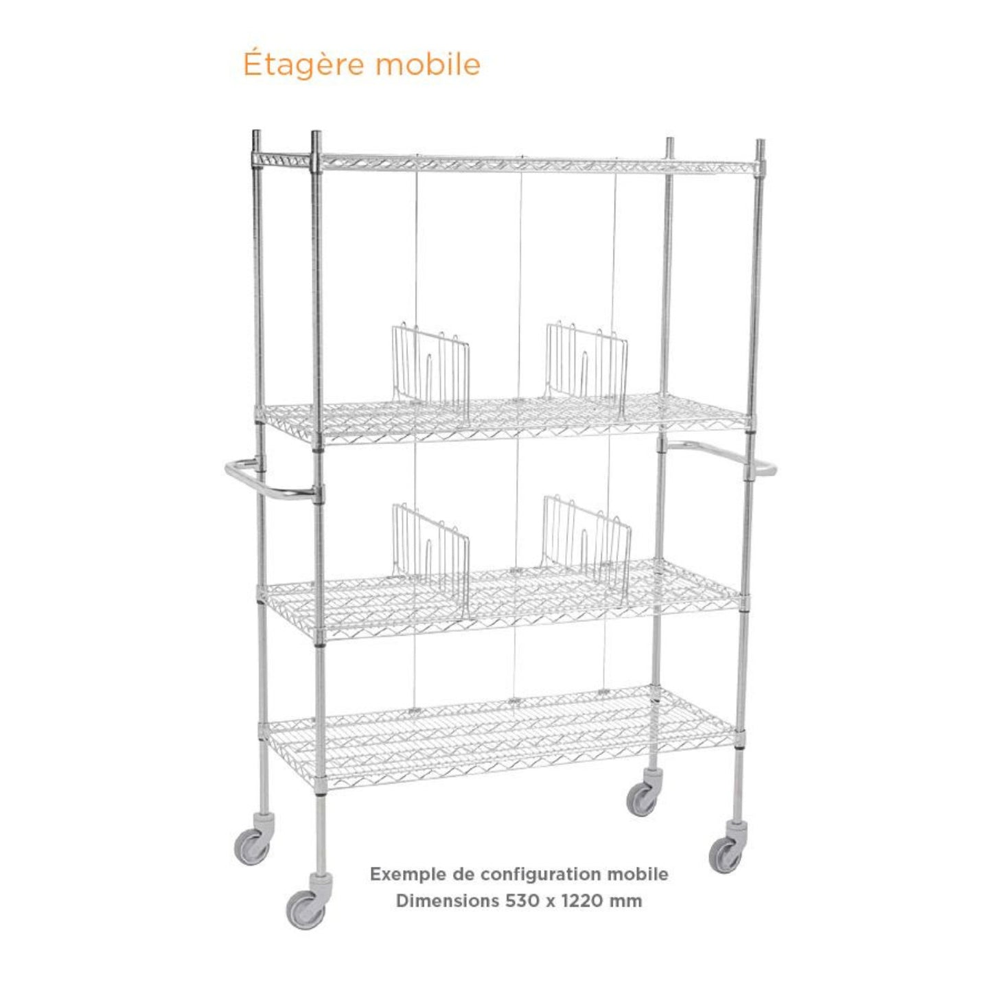 Tige de retenue accessoires pour étagères