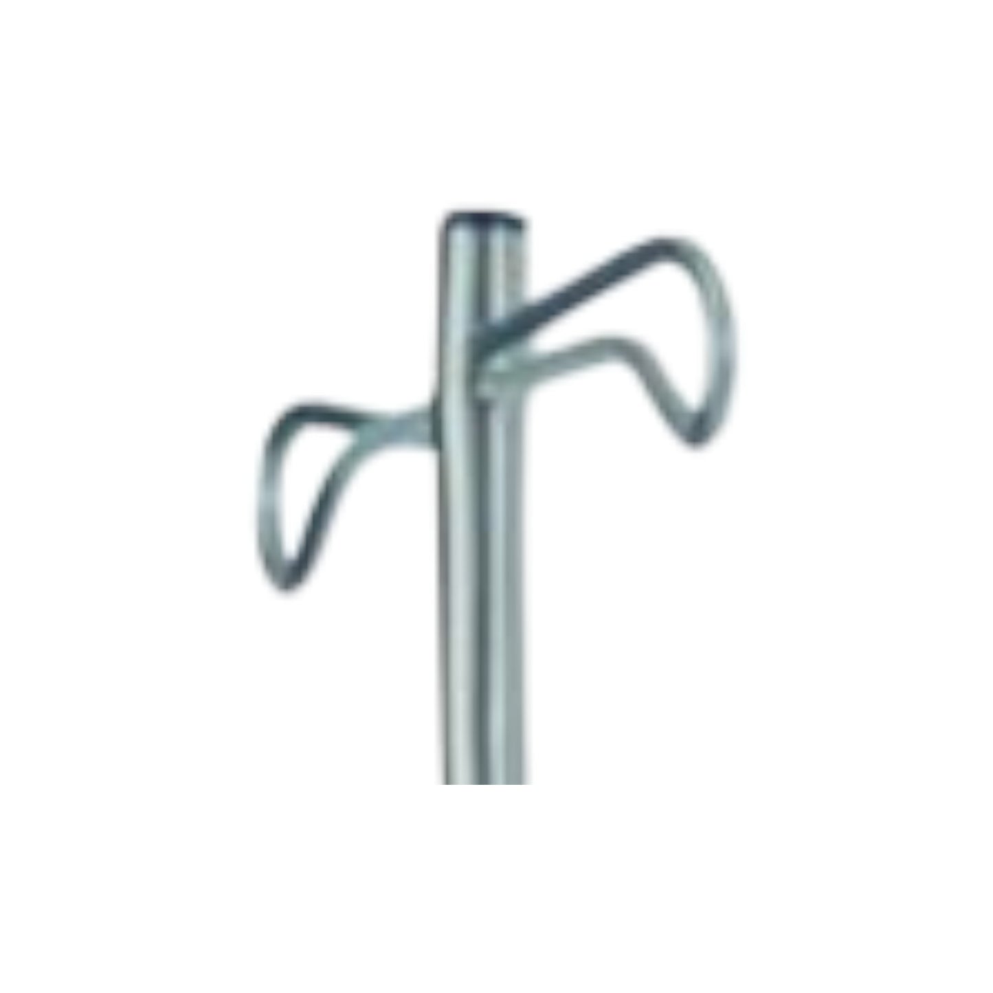 tige droite porte sérum 2 crochets