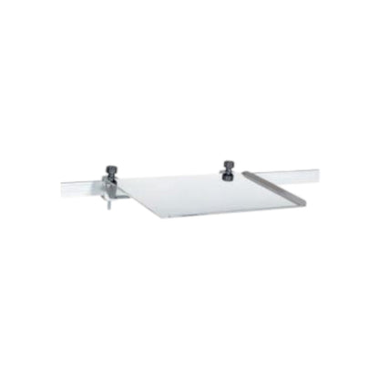 Tablettes fixes inox ou résine pour rail