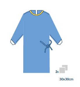 Casaque chirurgicale Stérile 2 serviettes