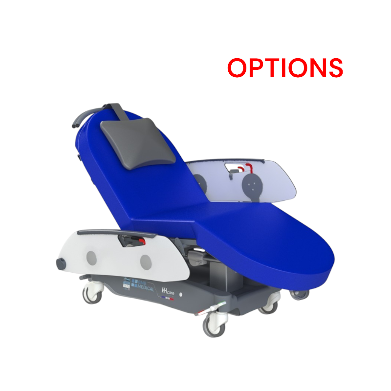 Options pour fauteuils de soins pour hôpitaux et cliniques
