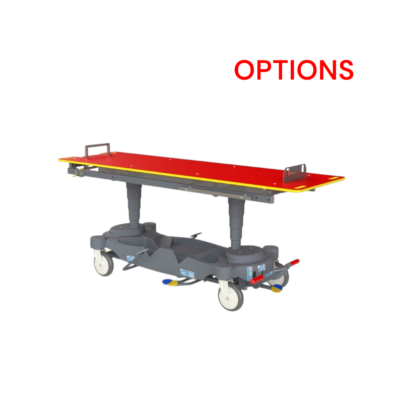 options pour chariot brancard médical 