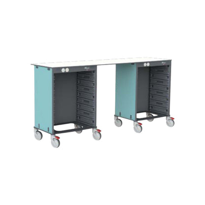 plan de travail mobile, chariot médical