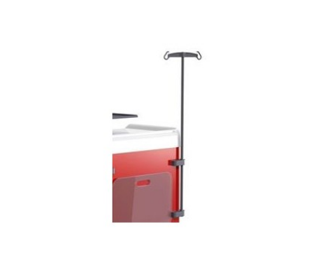 Tige porte sérum pour chariot médial