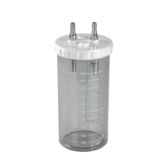 Bocal de recueil 1 L long avec couvercle à vis en plastique