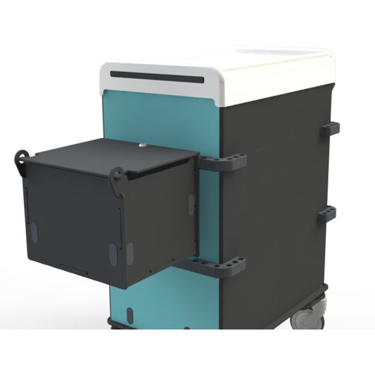 Conteneur à dossiers pour chariot médical