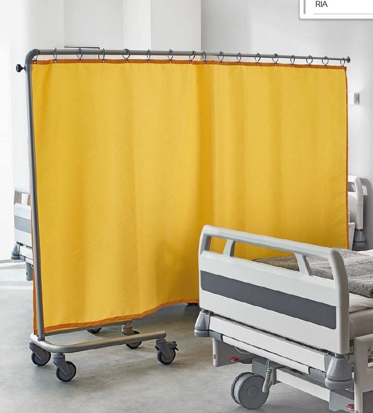 écran mobile avec rideaux pour l'intimité du patient dans les hôpitaux les CHU et les cliniques
