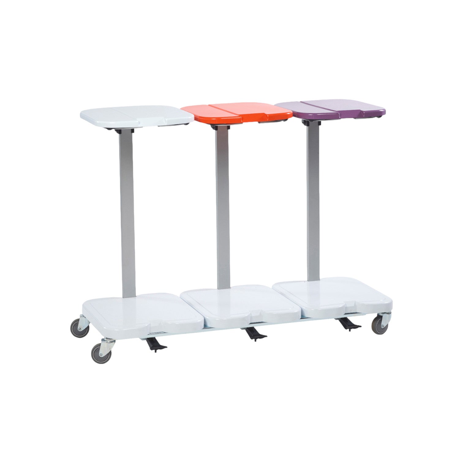 Pédales et couvercles des chariots porte sacs médicaux