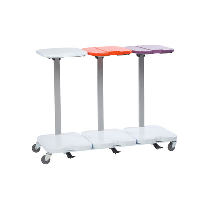 Pédales et couvercles des chariots porte sacs médicaux