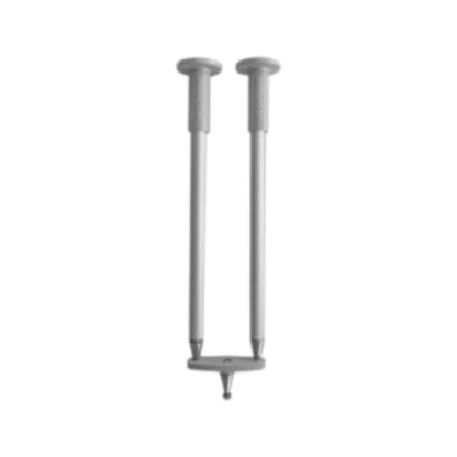 Statif double pour barre RVS - >1m