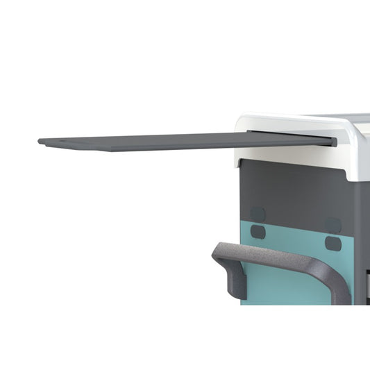 Tablette coulissante pour chariot médical